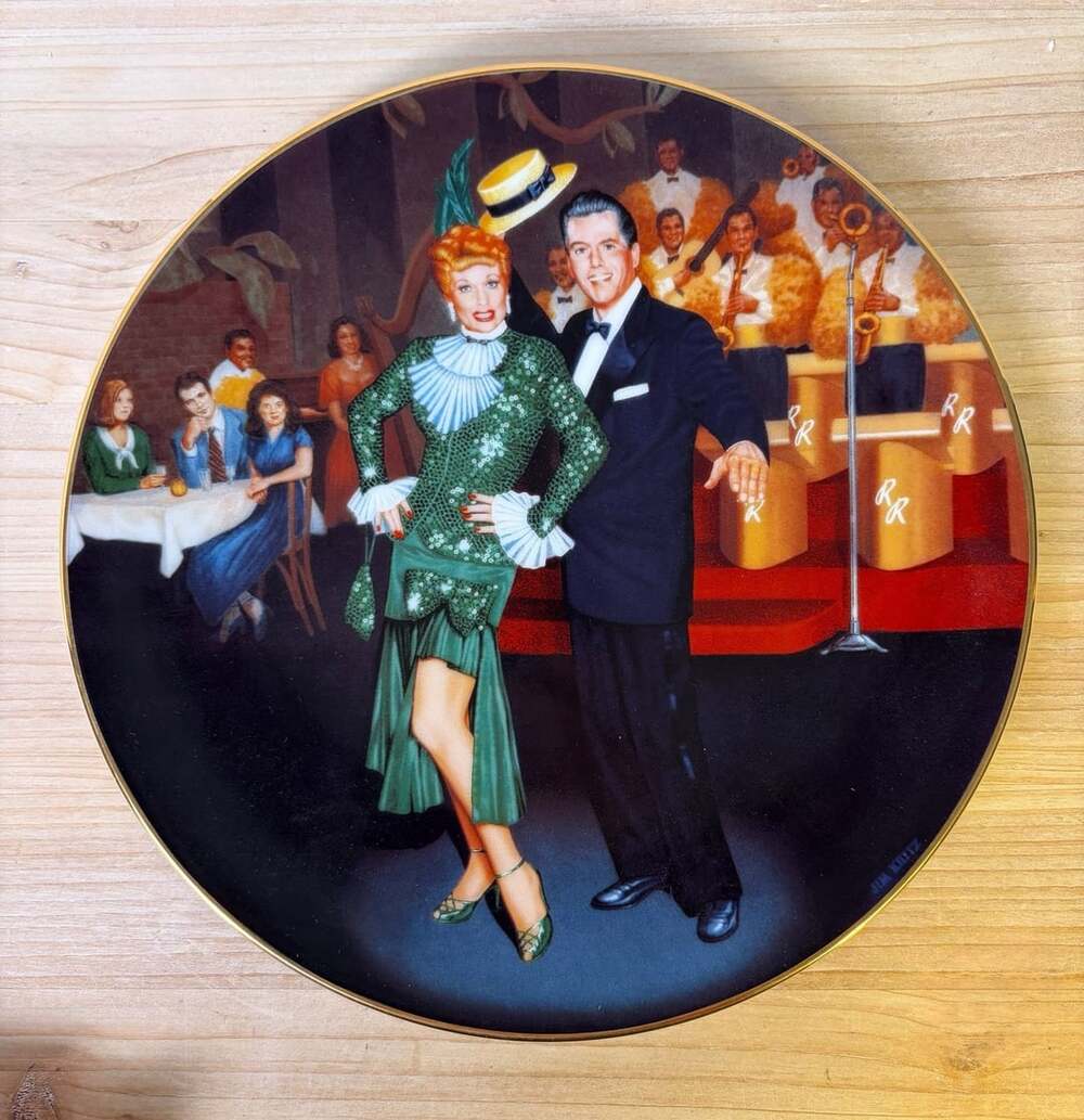 The Hamilton Collection Night at the Copa I Love Lucy Plate